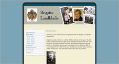 Desktop Screenshot of brigittelundblade.com